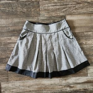 Maurices pleated grey mini skirt